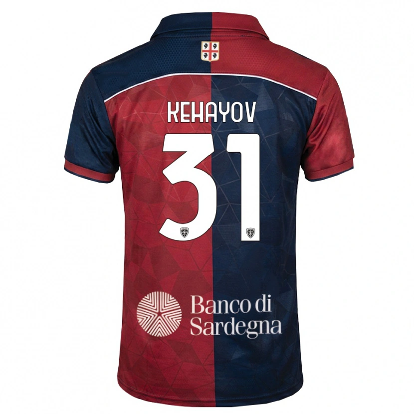 Danxen Dzieci Atanas Kehayov #31 Bordowy Królewski Niebieski Domowa Koszulka 2026/27 Koszulki Klubowe