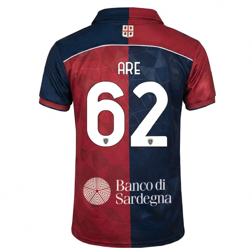 Danxen Dzieci Emmanuele Are #62 Bordowy Królewski Niebieski Domowa Koszulka 2026/27 Koszulki Klubowe