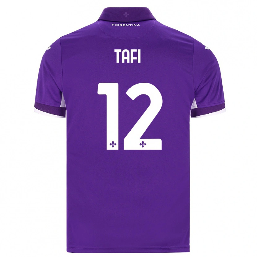 Danxen Dzieci Giulio Tafi #12 Fioletowy Biały Różowy Domowa Koszulka 2026/27 Koszulki Klubowe