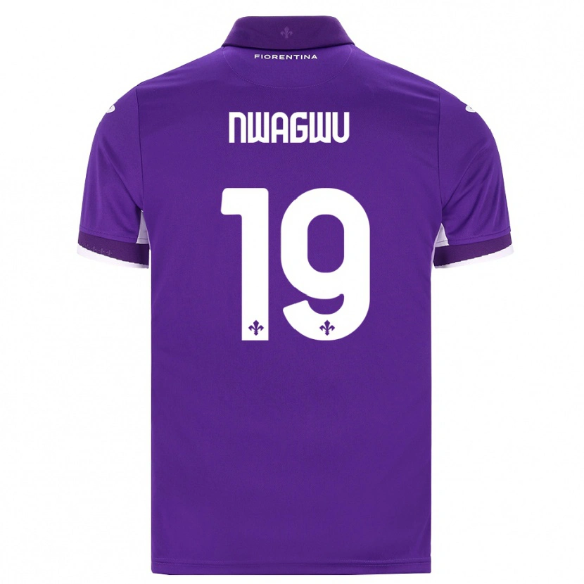 Danxen Dzieci Ikenna Nwagwu #19 Fioletowy Biały Różowy Domowa Koszulka 2026/27 Koszulki Klubowe