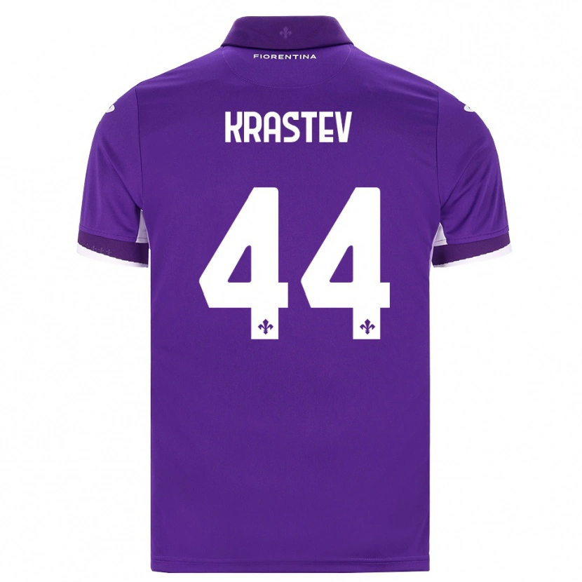 Danxen Dzieci Dimo Krastev #44 Fioletowy Biały Różowy Domowa Koszulka 2026/27 Koszulki Klubowe