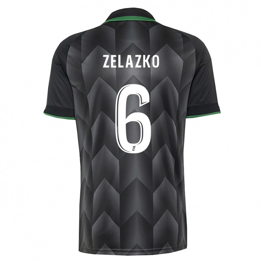 Danxen Dzieci Robin Zelazko #6 Biały Czarny Zielony Wyjazdowa Koszulka 2026/27 Koszulki Klubowe