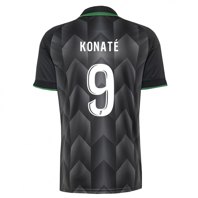 Danxen Dzieci Seybou Konaté #9 Biały Czarny Zielony Wyjazdowa Koszulka 2026/27 Koszulki Klubowe