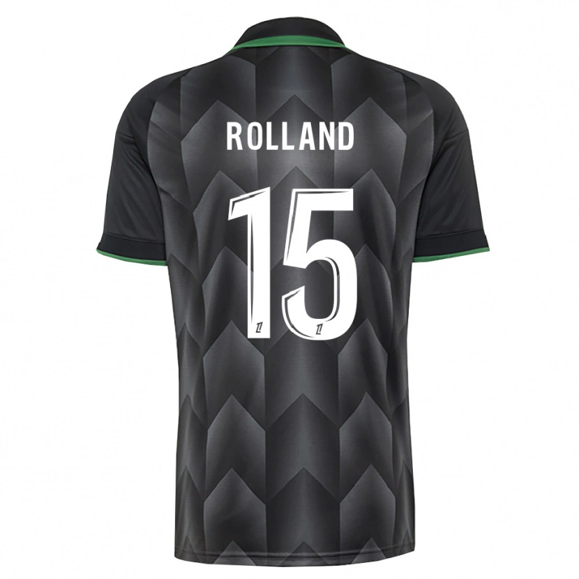 Danxen Dzieci Paul Rolland #15 Biały Czarny Zielony Wyjazdowa Koszulka 2026/27 Koszulki Klubowe