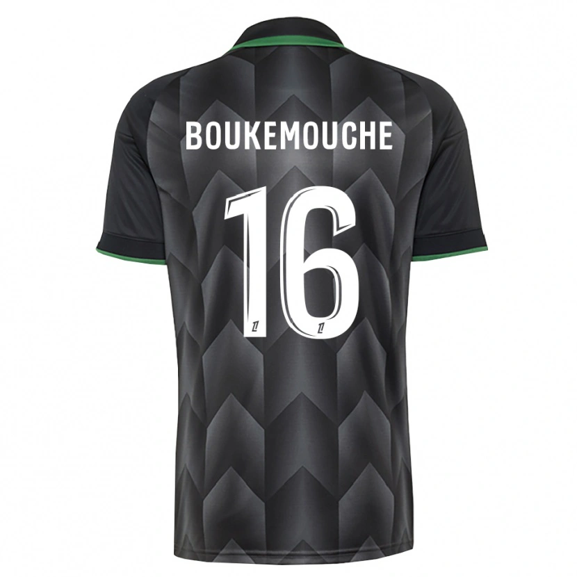 Danxen Dzieci Amine Boukemouche #16 Biały Czarny Zielony Wyjazdowa Koszulka 2026/27 Koszulki Klubowe