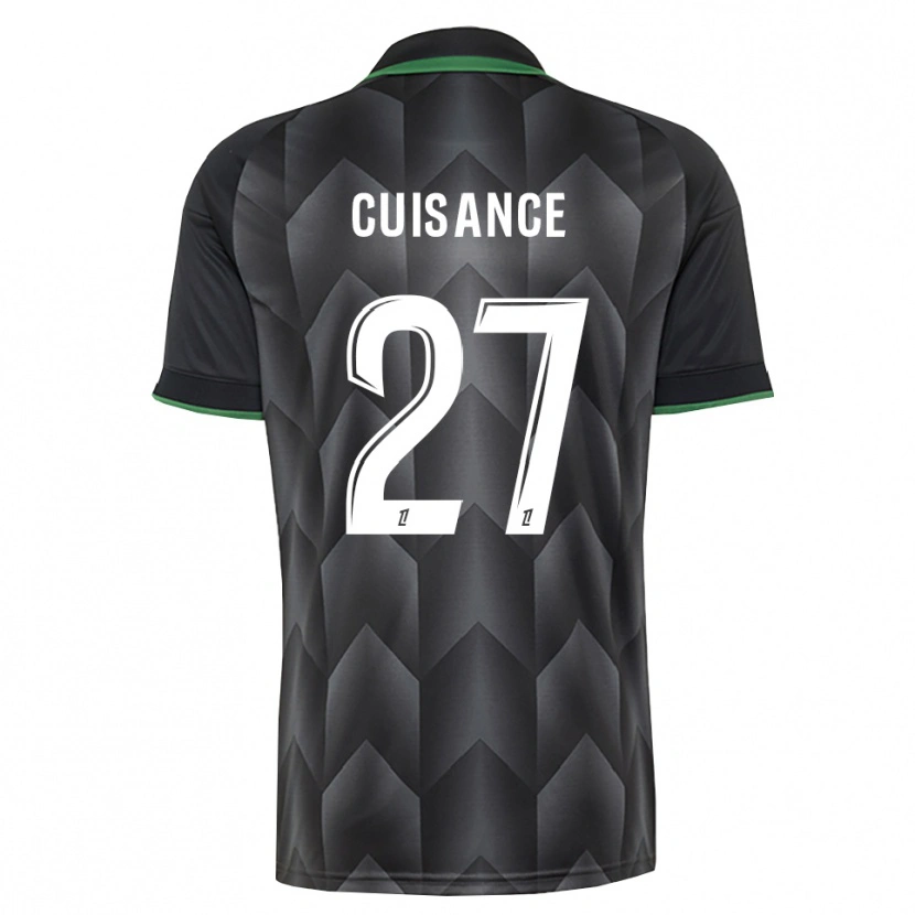 Danxen Dzieci Michaël Cuisance #27 Biały Czarny Zielony Wyjazdowa Koszulka 2026/27 Koszulki Klubowe
