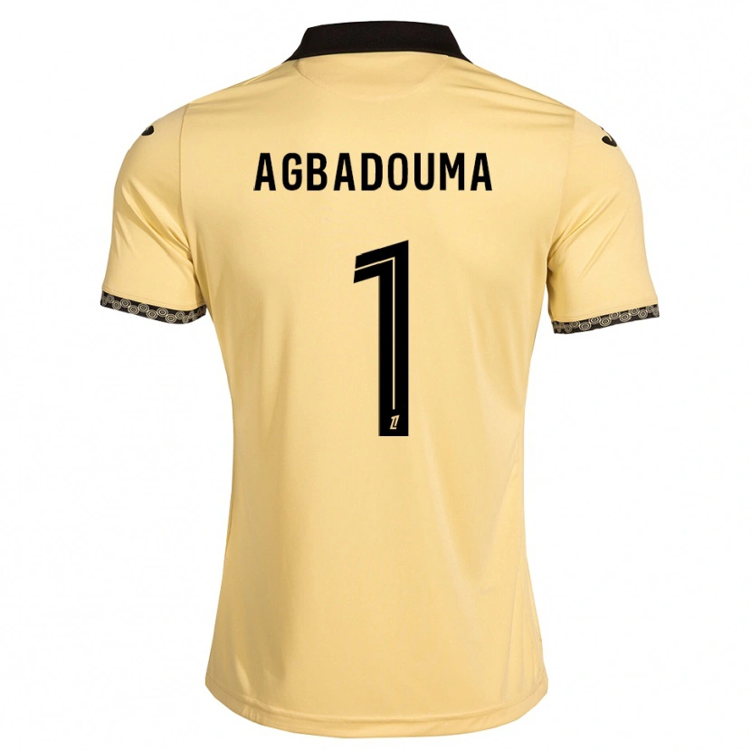 Danxen Dzieci Mathys Agbadouma #1 Navajowhite Czarny Wyjazdowa Koszulka 2026/27 Koszulki Klubowe