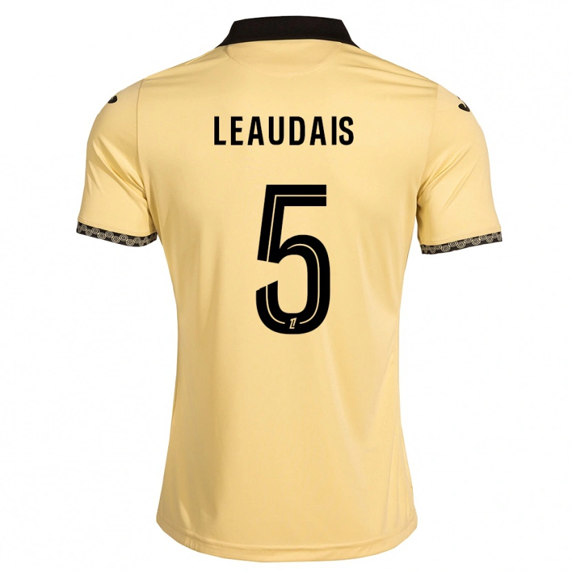 Danxen Dzieci Lucas Leaudais #5 Navajowhite Czarny Wyjazdowa Koszulka 2026/27 Koszulki Klubowe