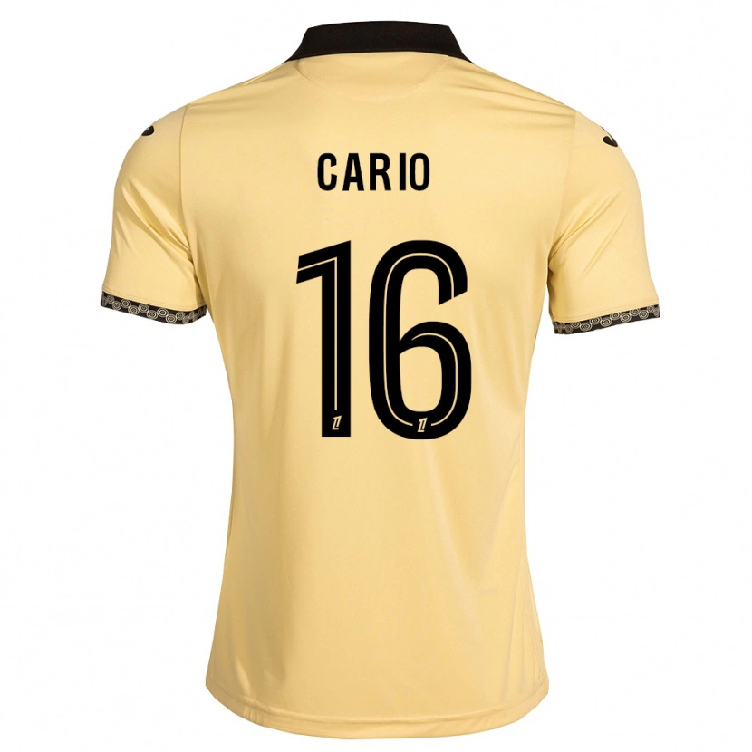 Danxen Dzieci Anthony Cario #16 Navajowhite Czarny Wyjazdowa Koszulka 2026/27 Koszulki Klubowe