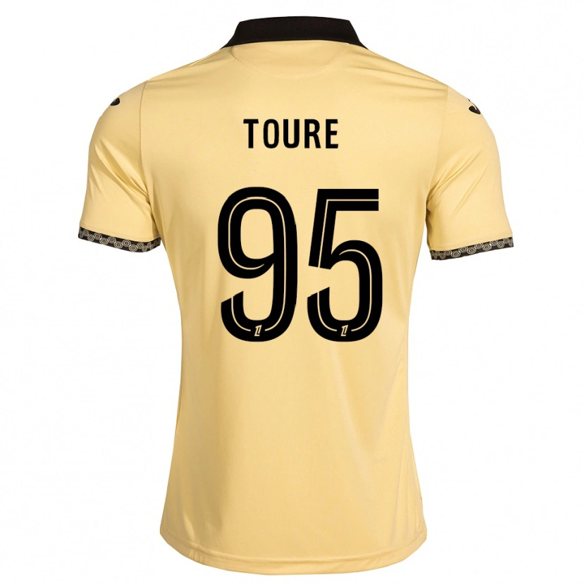 Danxen Dzieci Isaak Touré #95 Navajowhite Czarny Wyjazdowa Koszulka 2026/27 Koszulki Klubowe