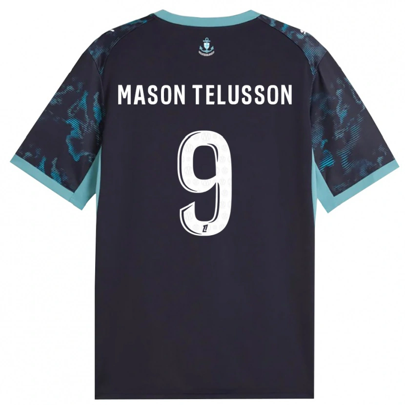 Danxen Dzieci Jah-Mason Telusson #9 Blado Turkusowy Biały Czarny Wyjazdowa Koszulka 2026/27 Koszulki Klubowe