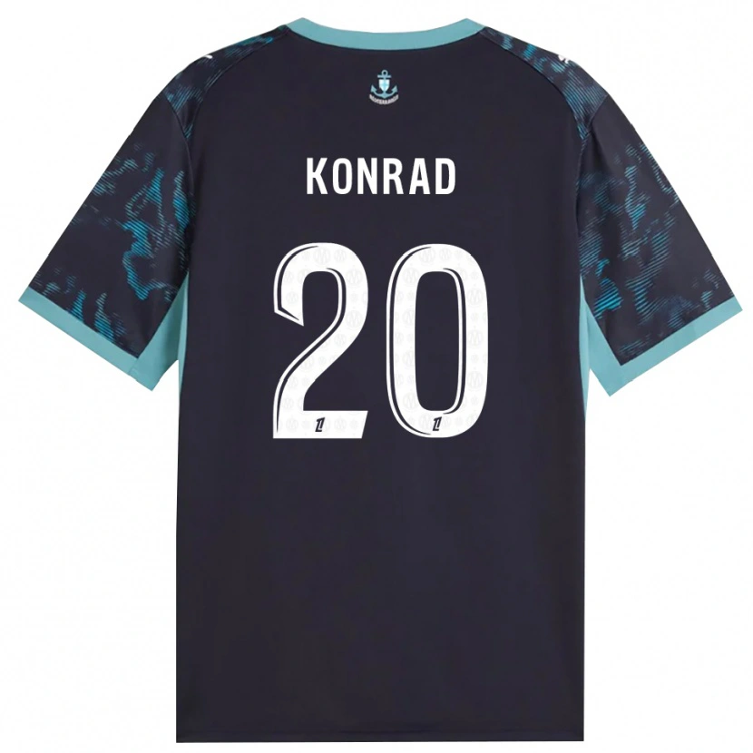 Danxen Dzieci Konrad De La Fuente #20 Blado Turkusowy Biały Czarny Wyjazdowa Koszulka 2026/27 Koszulki Klubowe