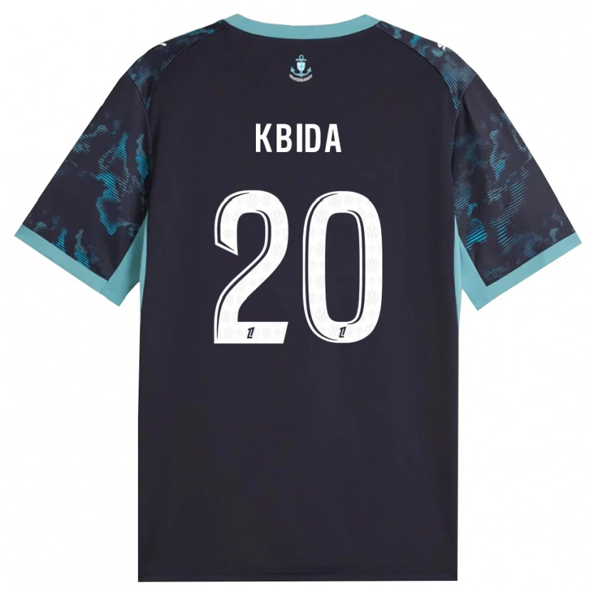 Danxen Dzieci Inès Kbida #20 Blado Turkusowy Biały Czarny Wyjazdowa Koszulka 2026/27 Koszulki Klubowe