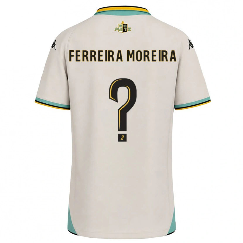 Danxen Dzieci Ruben Ferreira Moreira #0 Kwiatowa Biel Czarny Wyjazdowa Koszulka 2026/27 Koszulki Klubowe