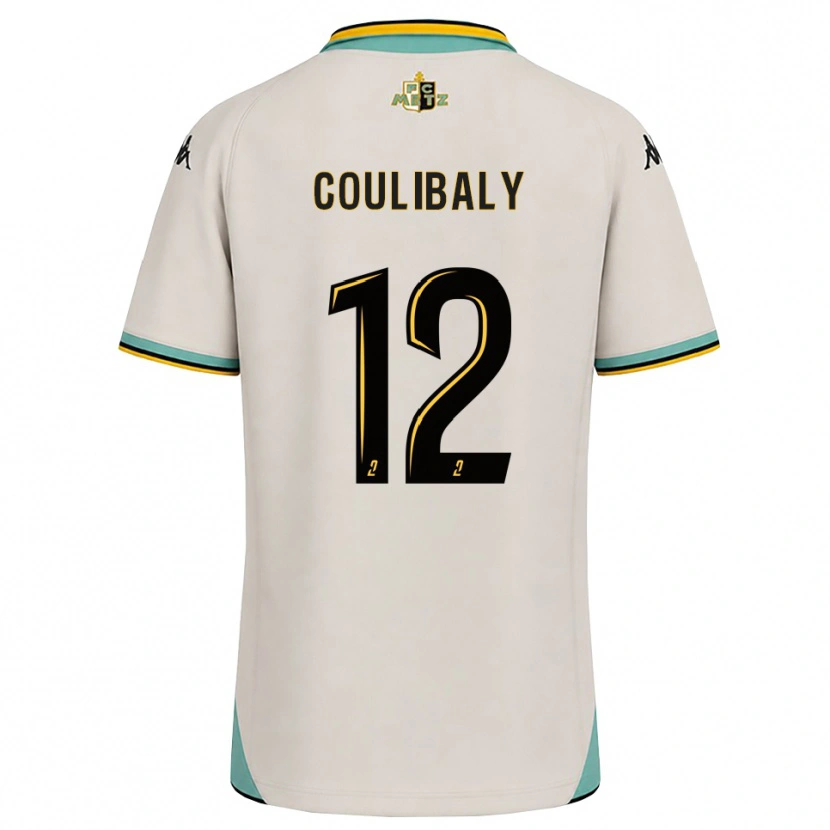 Danxen Dzieci Kady Coulibaly #12 Kwiatowa Biel Czarny Wyjazdowa Koszulka 2026/27 Koszulki Klubowe