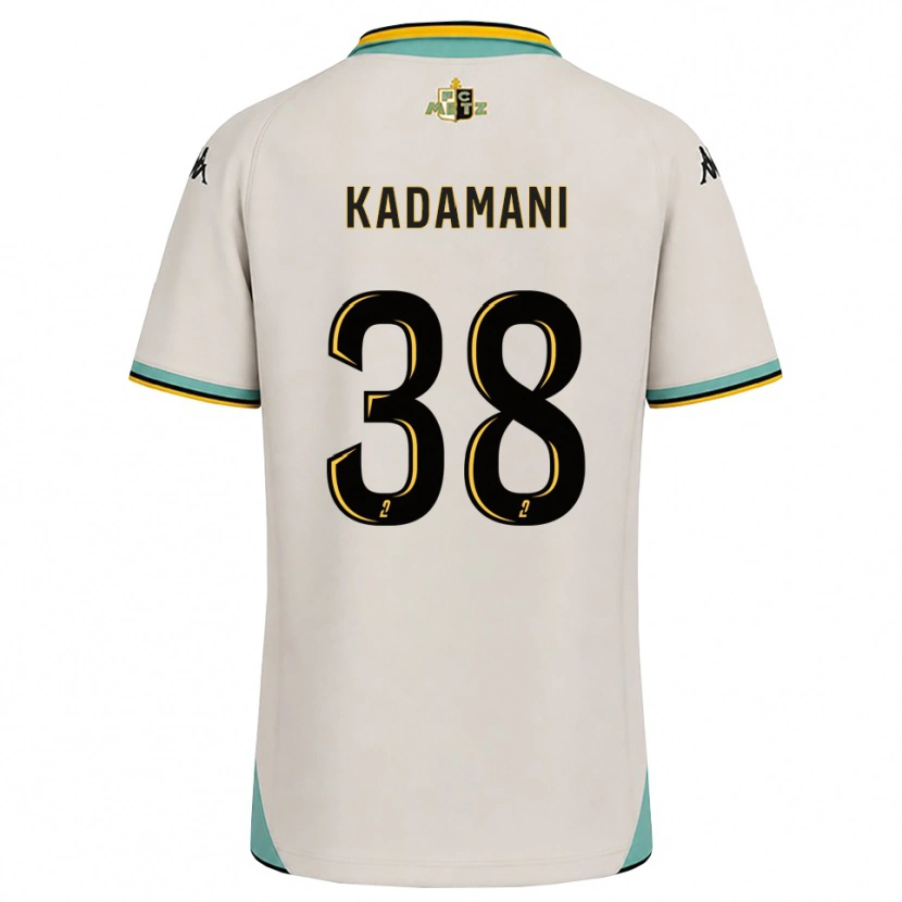 Danxen Dzieci Hamza Kadamani #38 Kwiatowa Biel Czarny Wyjazdowa Koszulka 2026/27 Koszulki Klubowe