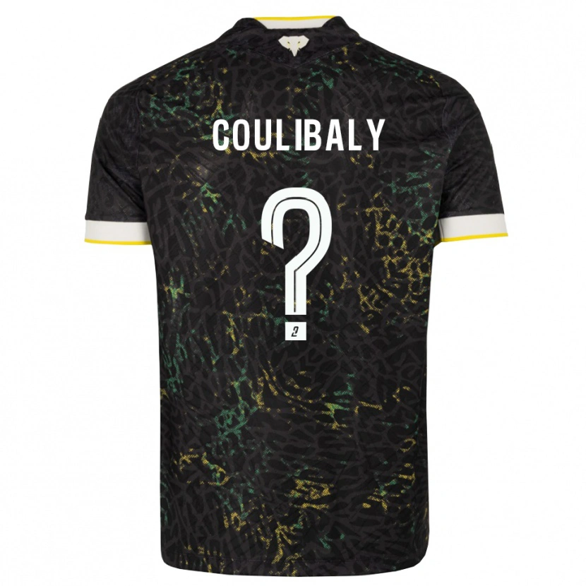 Danxen Dzieci Dylan Coulibaly #0 Czarny Biały Żółty Wyjazdowa Koszulka 2026/27 Koszulki Klubowe
