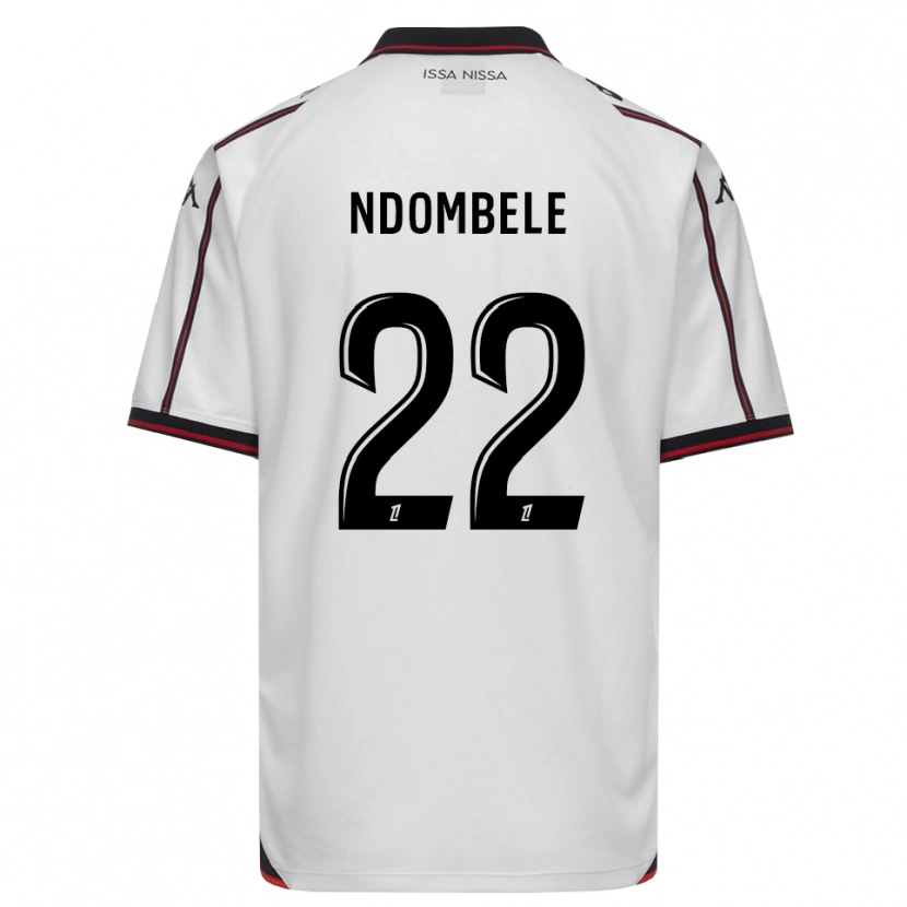 Danxen Dzieci Tanguy Ndombele #22 Czarny Biały Wyjazdowa Koszulka 2026/27 Koszulki Klubowe