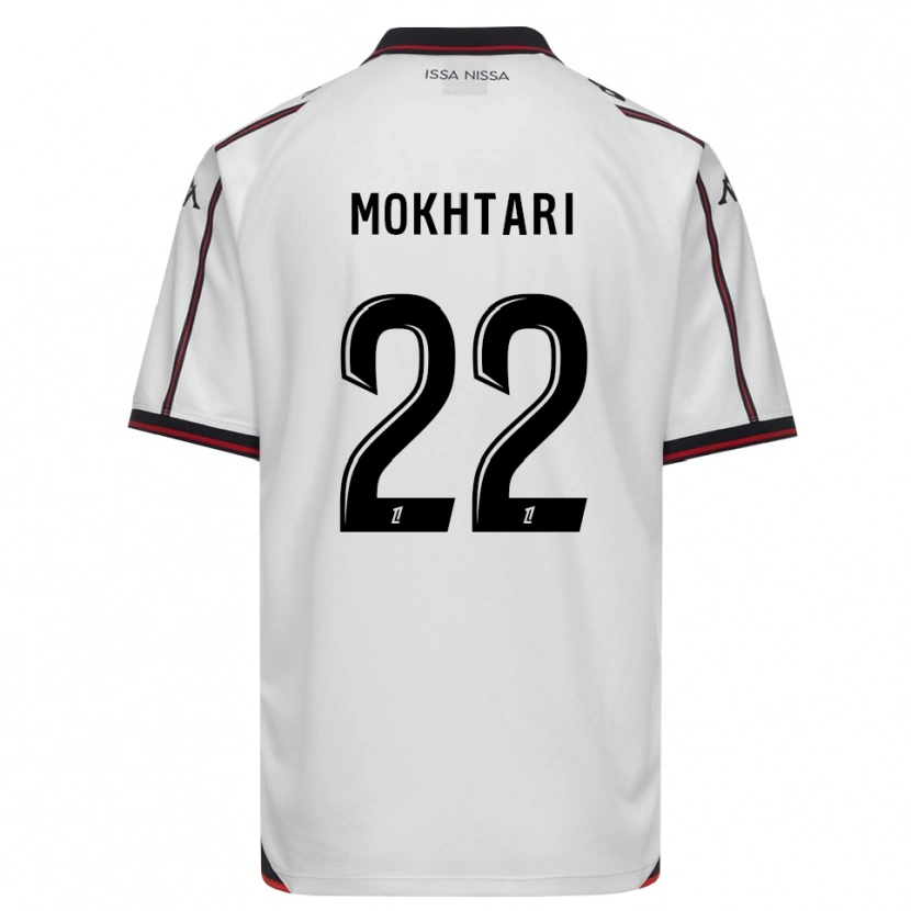 Danxen Dzieci Jade Mokhtari #22 Czarny Biały Wyjazdowa Koszulka 2026/27 Koszulki Klubowe