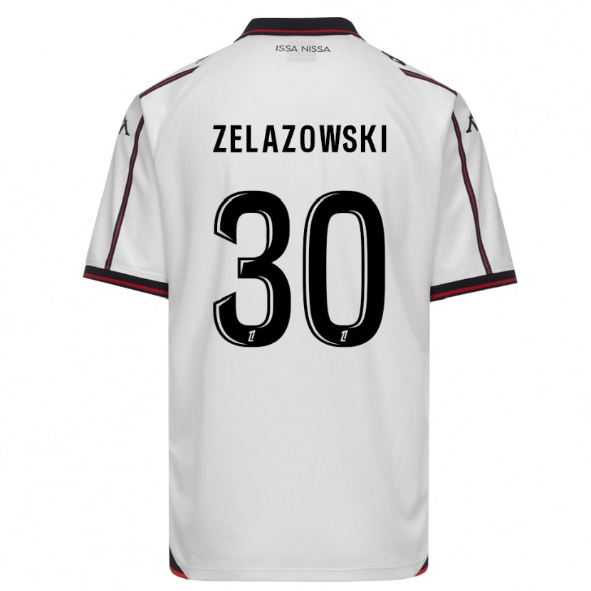 Danxen Dzieci Bartosz Zelazowski #30 Czarny Biały Wyjazdowa Koszulka 2026/27 Koszulki Klubowe