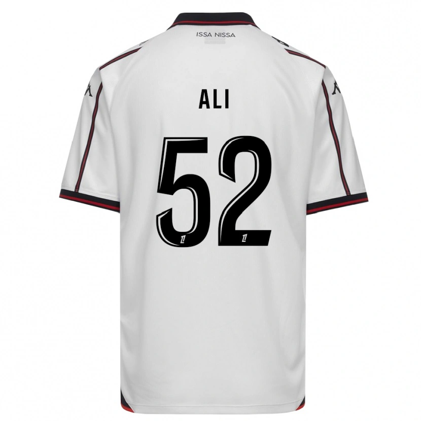 Danxen Dzieci Kéfren Ali #52 Czarny Biały Wyjazdowa Koszulka 2026/27 Koszulki Klubowe