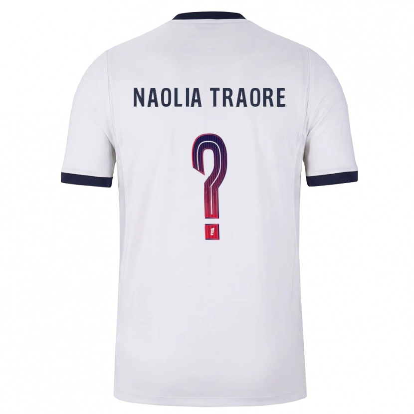Danxen Dzieci Naolia Traore #0 Biały Czarny Czerwony Wyjazdowa Koszulka 2026/27 Koszulki Klubowe