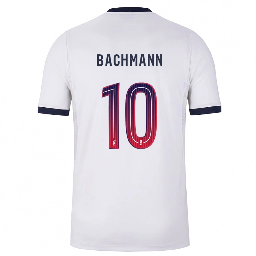 Danxen Dzieci Ramona Bachmann #10 Biały Czarny Czerwony Wyjazdowa Koszulka 2026/27 Koszulki Klubowe