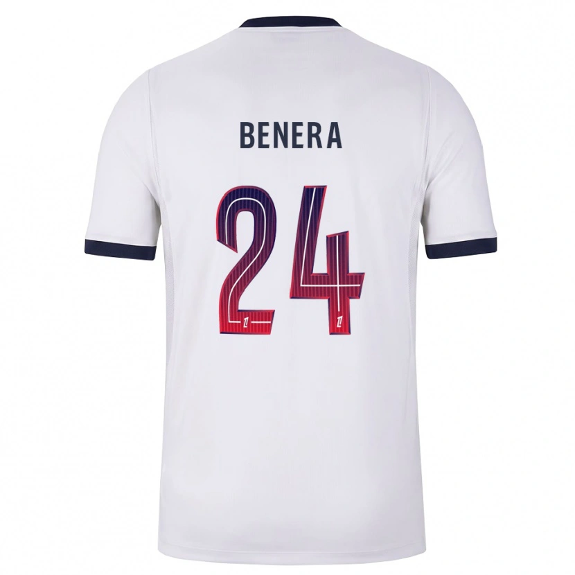Danxen Dzieci Baby Jordy Benera #24 Biały Czarny Czerwony Wyjazdowa Koszulka 2026/27 Koszulki Klubowe