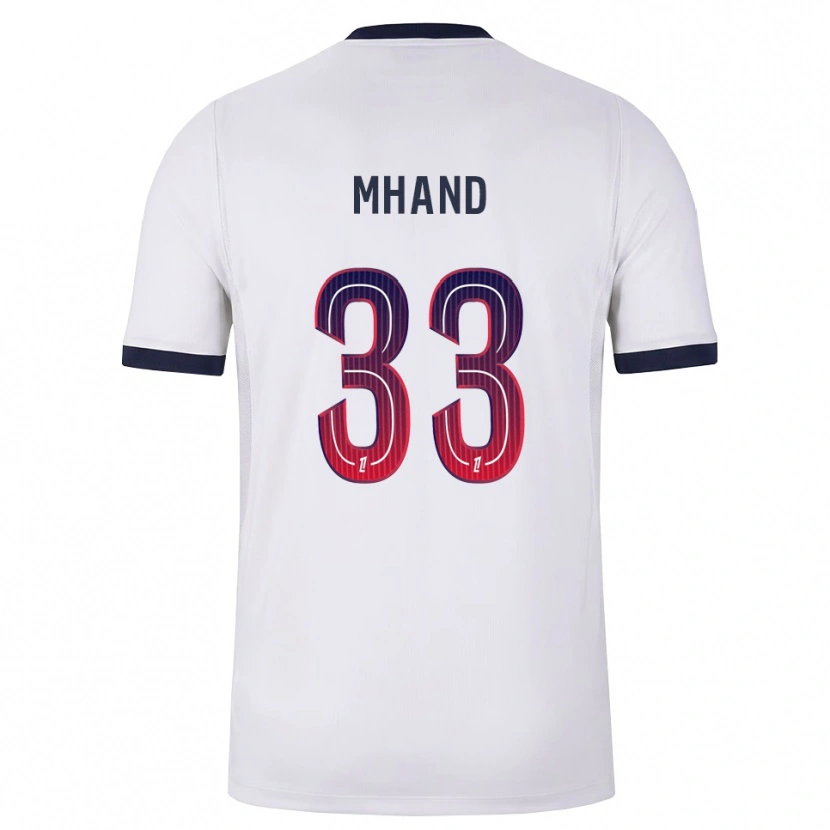 Danxen Dzieci Ilian Mhand #33 Biały Czarny Czerwony Wyjazdowa Koszulka 2026/27 Koszulki Klubowe