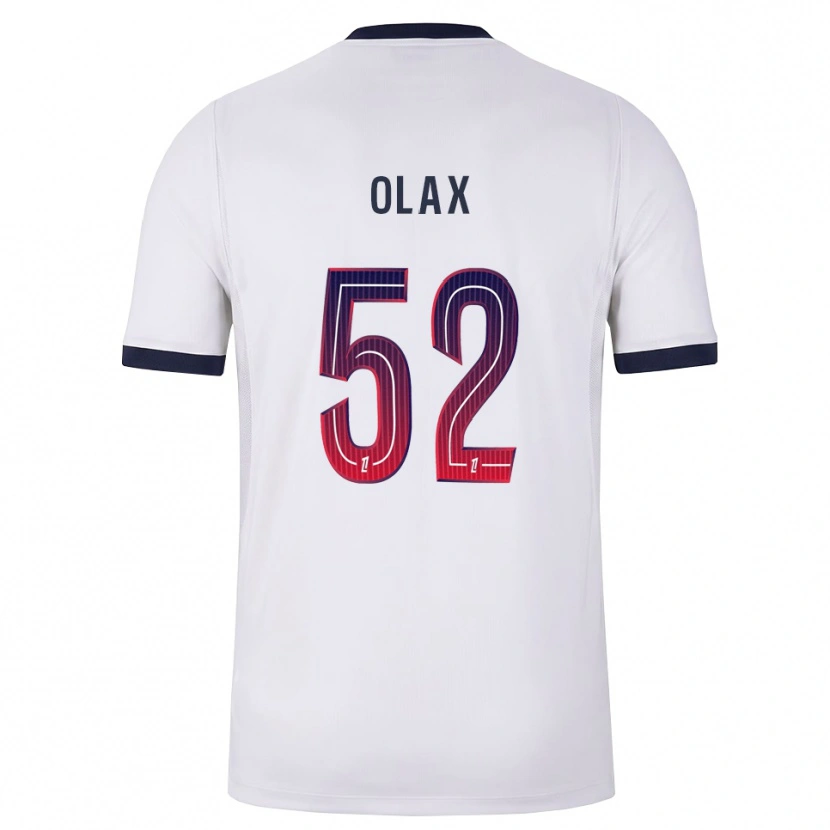 Danxen Dzieci Djamy Olax #52 Biały Czarny Czerwony Wyjazdowa Koszulka 2026/27 Koszulki Klubowe