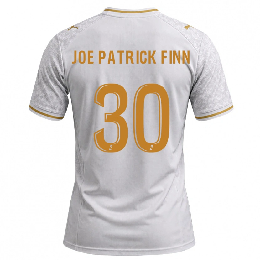 Danxen Dzieci John Patrick #30 Biały Szary Złoty Wyjazdowa Koszulka 2026/27 Koszulki Klubowe