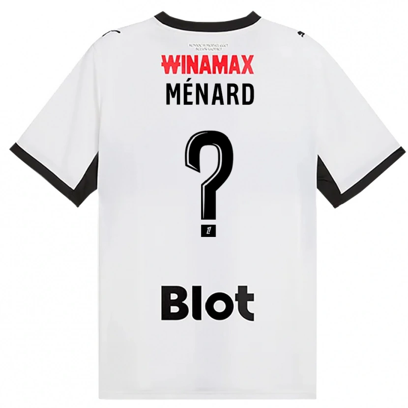 Danxen Dzieci Antoine Ménard #0 Czarny Biały Czerwony Wyjazdowa Koszulka 2026/27 Koszulki Klubowe