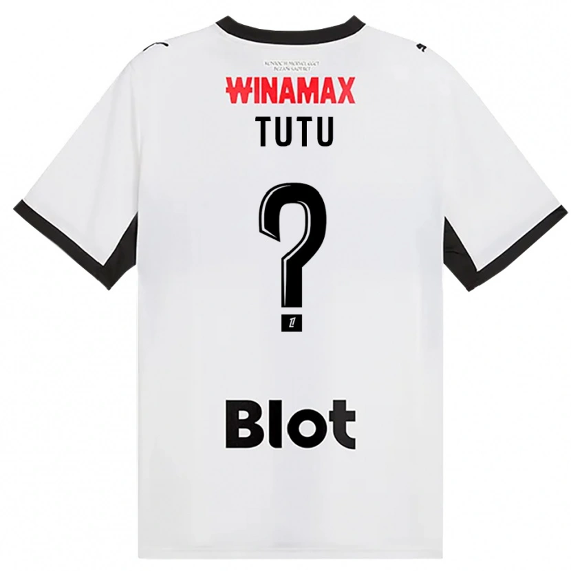 Danxen Dzieci Gabriel Tutu #0 Czarny Biały Czerwony Wyjazdowa Koszulka 2026/27 Koszulki Klubowe