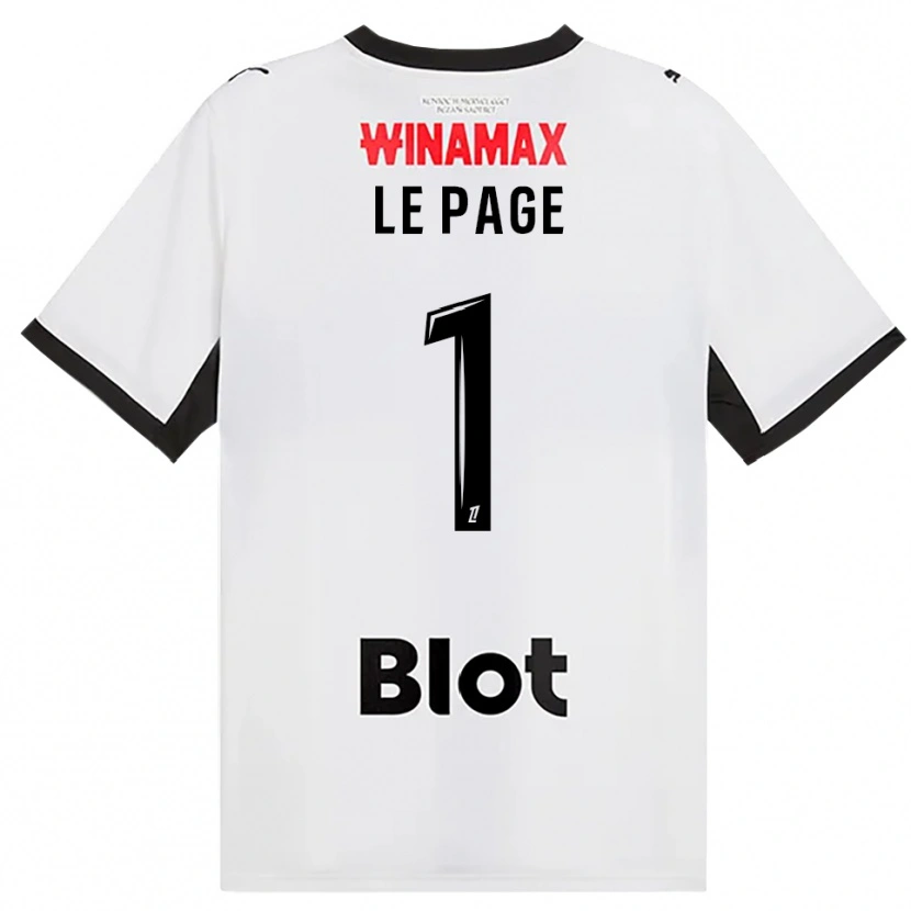 Danxen Dzieci Noé Le Page #1 Czarny Biały Czerwony Wyjazdowa Koszulka 2026/27 Koszulki Klubowe