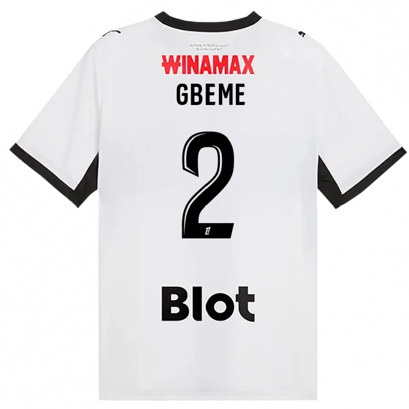 Danxen Dzieci Mervin Gbeme #2 Czarny Biały Czerwony Wyjazdowa Koszulka 2026/27 Koszulki Klubowe