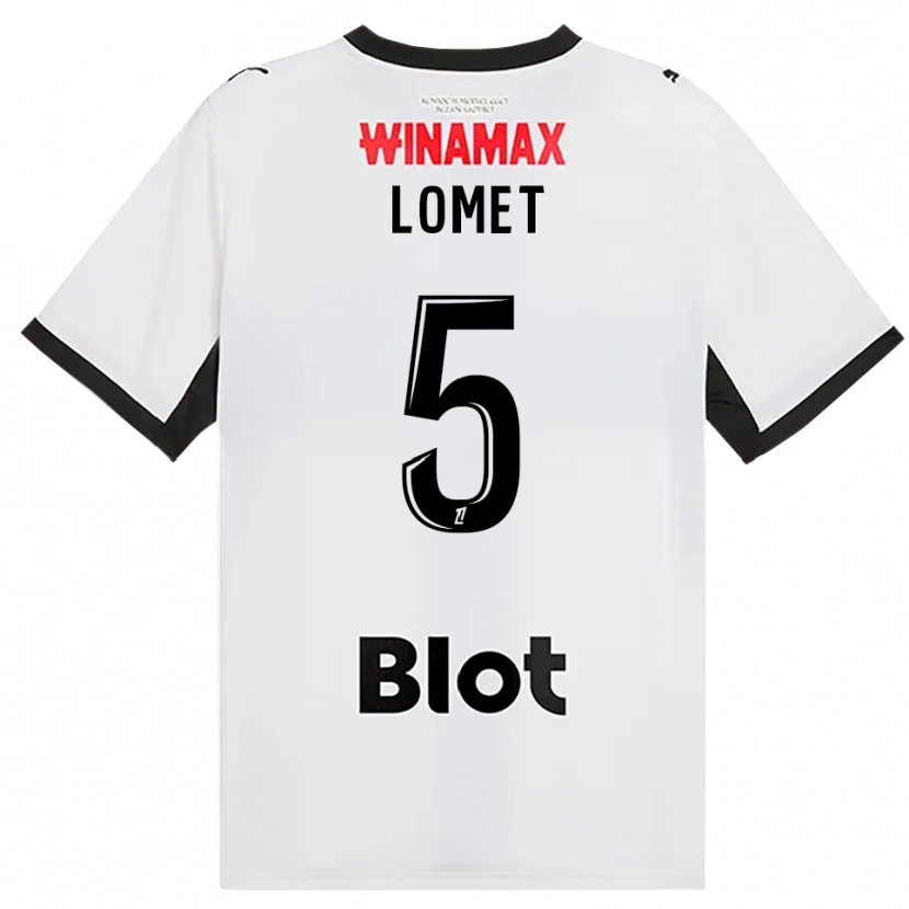 Danxen Dzieci Ruben Lomet #5 Czarny Biały Czerwony Wyjazdowa Koszulka 2026/27 Koszulki Klubowe