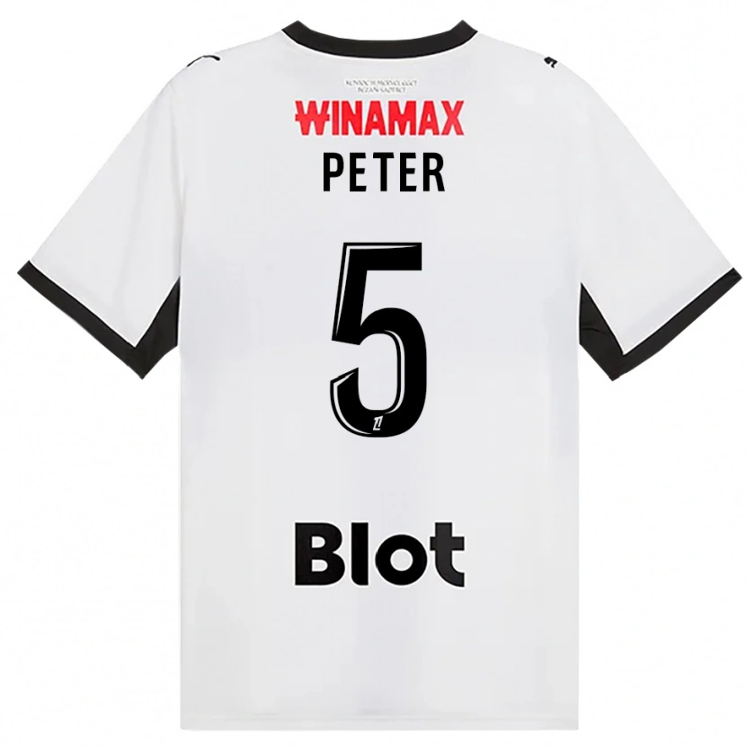 Danxen Dzieci Joseph Peter #5 Czarny Biały Czerwony Wyjazdowa Koszulka 2026/27 Koszulki Klubowe