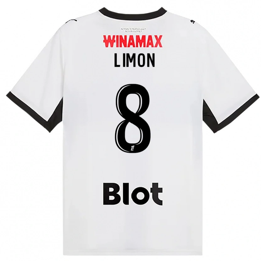 Danxen Dzieci Paolo Limon #8 Czarny Biały Czerwony Wyjazdowa Koszulka 2026/27 Koszulki Klubowe