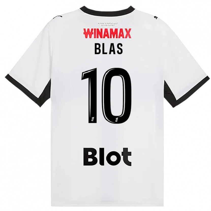 Danxen Dzieci Ludovic Blas #10 Czarny Biały Czerwony Wyjazdowa Koszulka 2026/27 Koszulki Klubowe