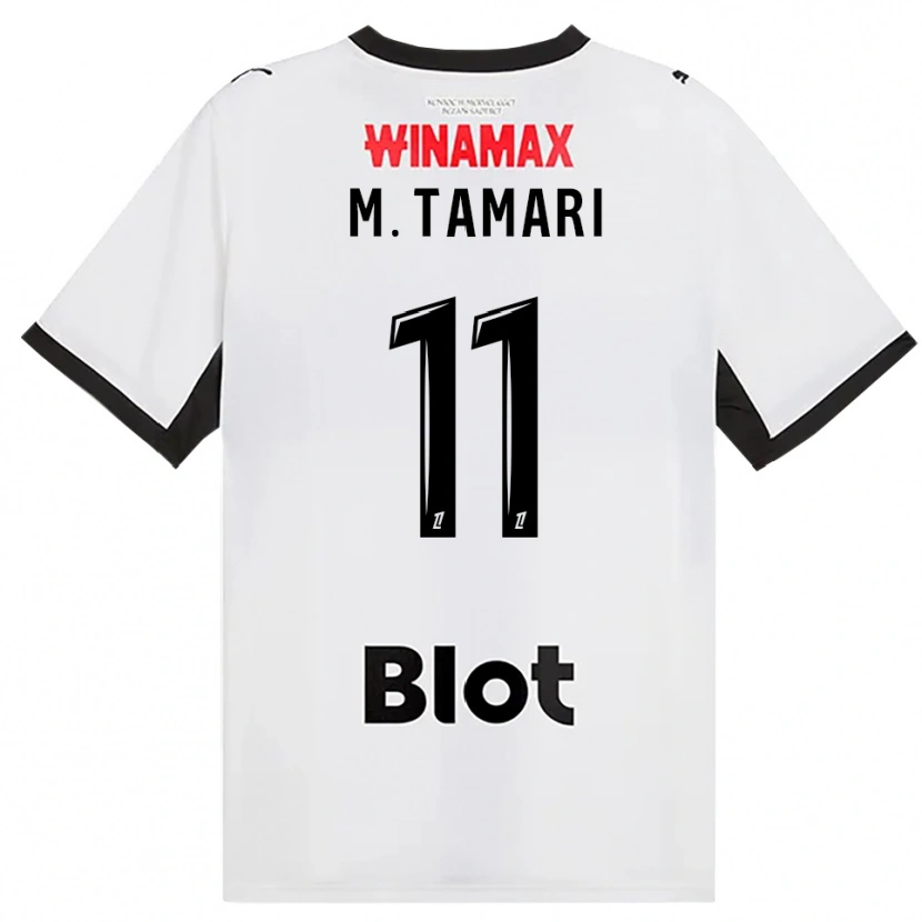 Danxen Dzieci Mousa Al-Tamari #11 Czarny Biały Czerwony Wyjazdowa Koszulka 2026/27 Koszulki Klubowe