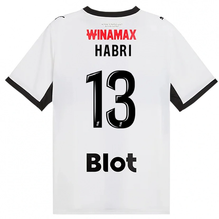 Danxen Dzieci Issa Habri #13 Czarny Biały Czerwony Wyjazdowa Koszulka 2026/27 Koszulki Klubowe
