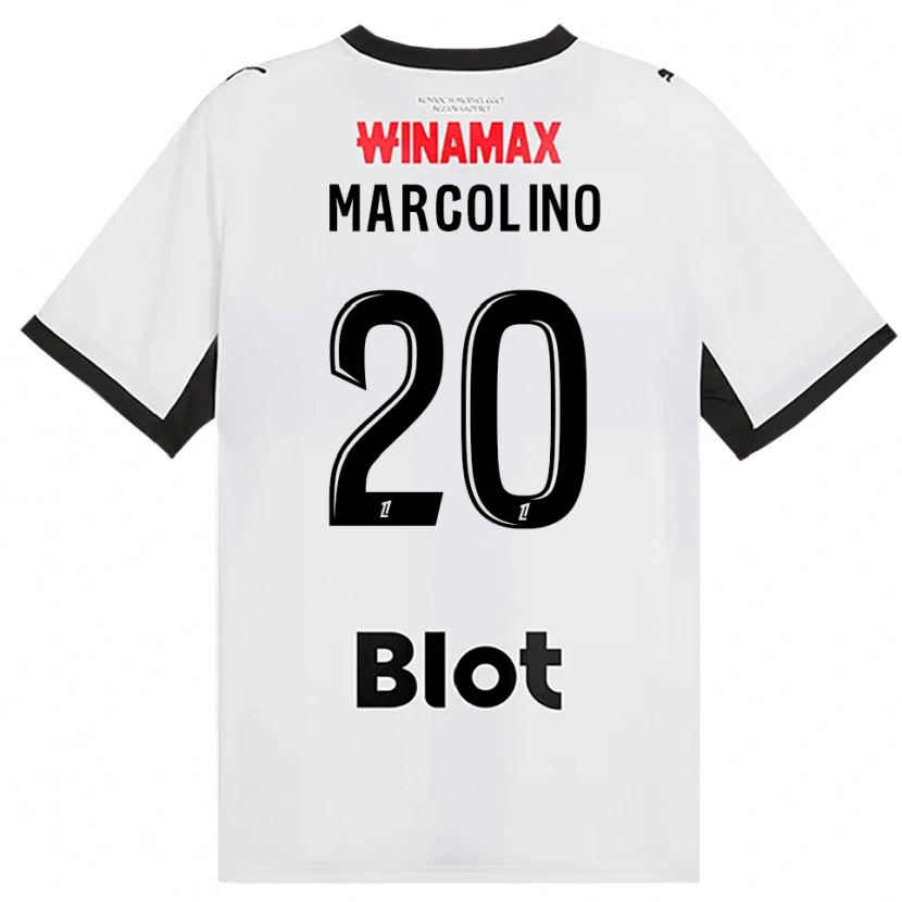 Danxen Dzieci Henrick Do Marcolino #20 Czarny Biały Czerwony Wyjazdowa Koszulka 2026/27 Koszulki Klubowe