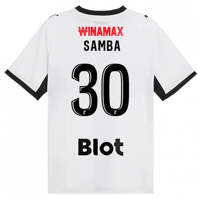 Danxen Dzieci Brice Samba #30 Czarny Biały Czerwony Wyjazdowa Koszulka 2026/27 Koszulki Klubowe