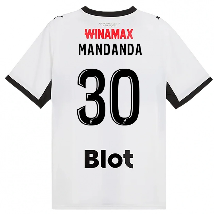 Danxen Dzieci Steve Mandanda #30 Czarny Biały Czerwony Wyjazdowa Koszulka 2026/27 Koszulki Klubowe