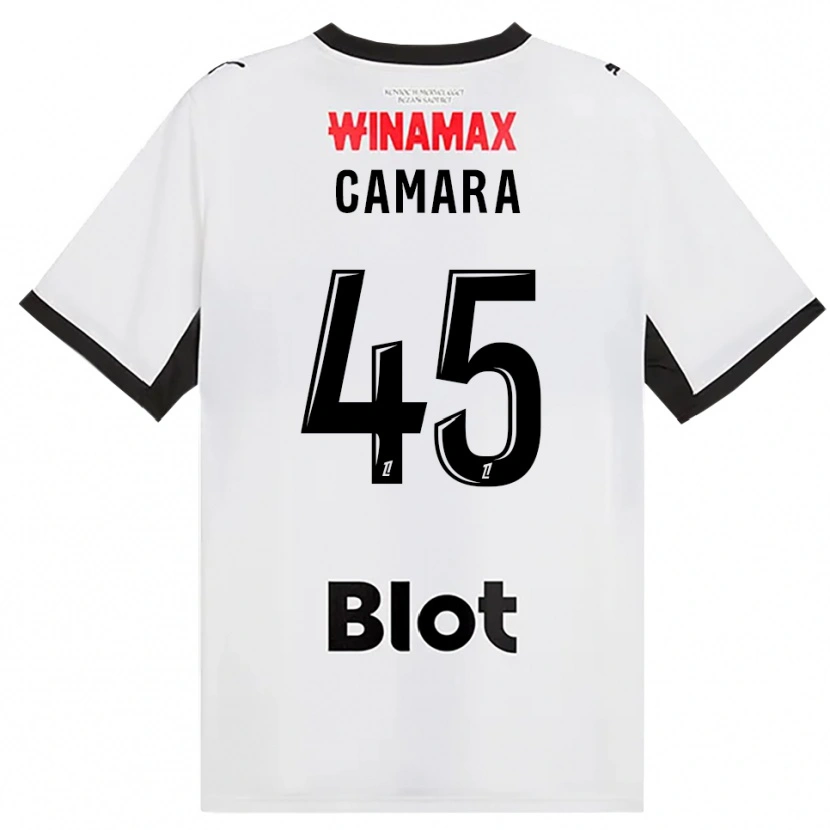 Danxen Dzieci Mahdi Camara #45 Czarny Biały Czerwony Wyjazdowa Koszulka 2026/27 Koszulki Klubowe