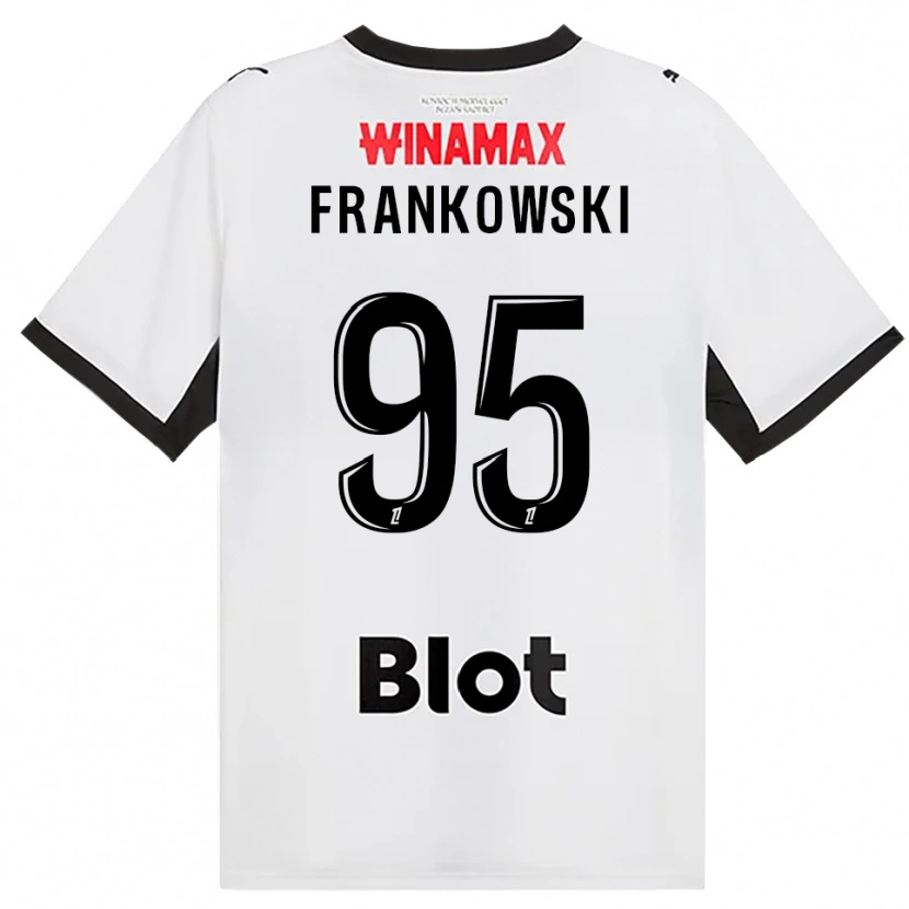 Danxen Dzieci Przemyslaw Frankowski #95 Czarny Biały Czerwony Wyjazdowa Koszulka 2026/27 Koszulki Klubowe