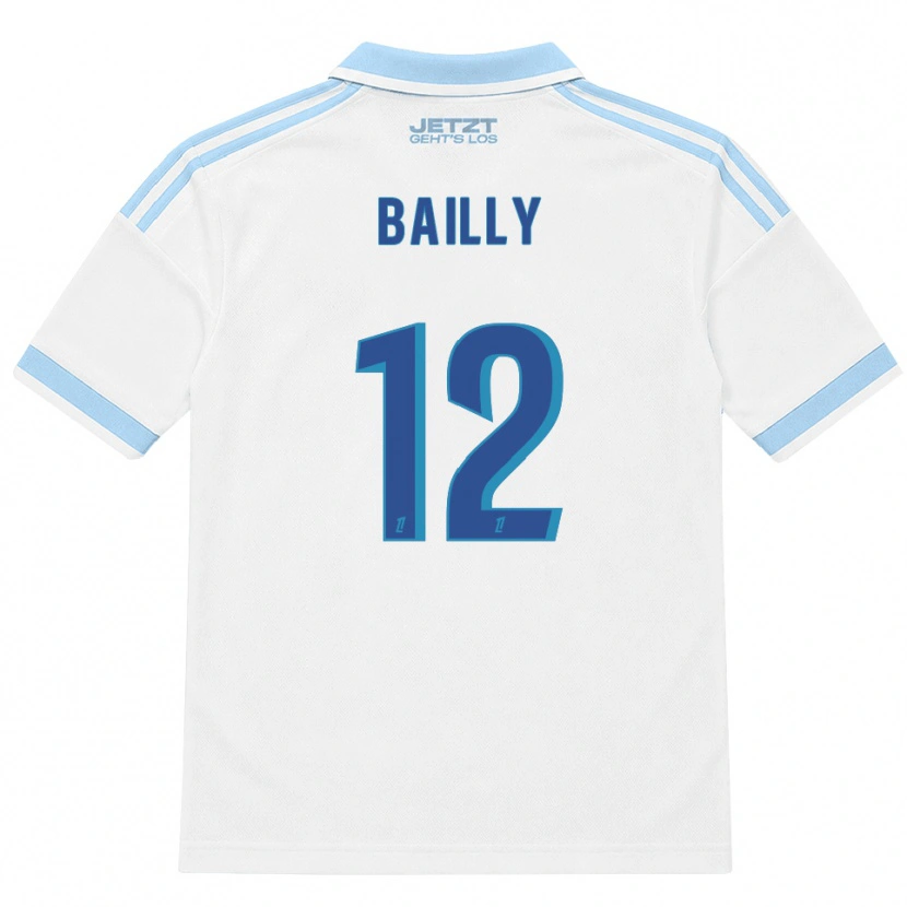 Danxen Dzieci Melvine Bailly #12 Jasny Błękit Biały Czerwony Wyjazdowa Koszulka 2026/27 Koszulki Klubowe
