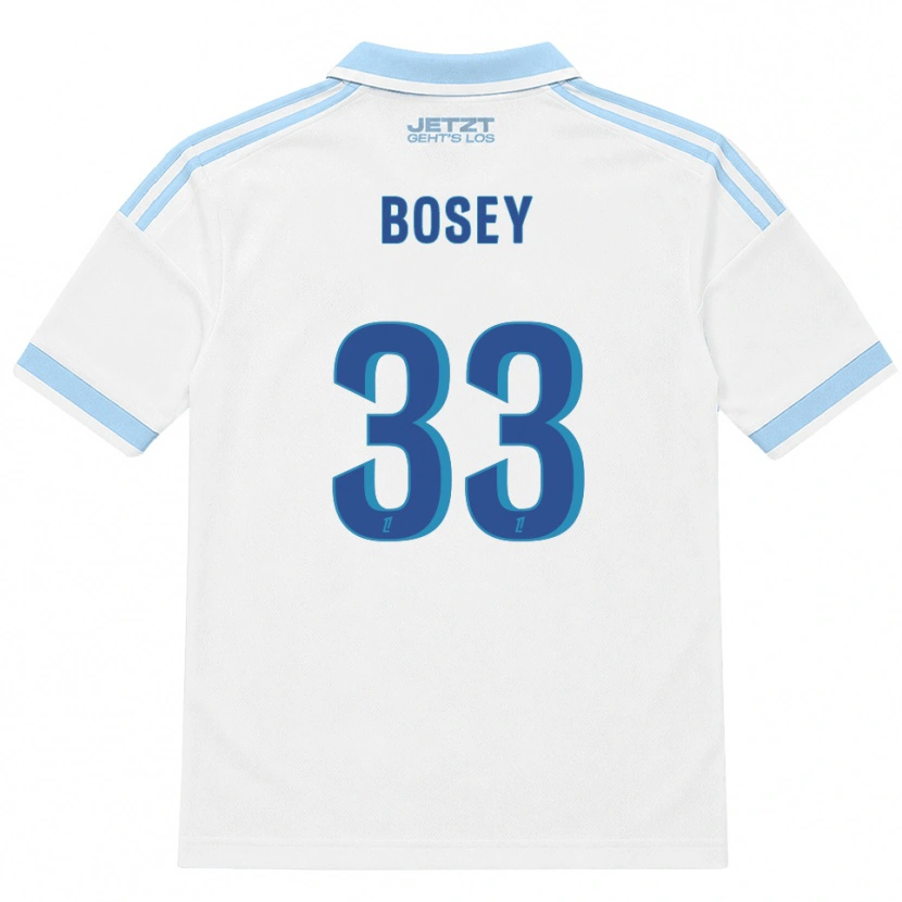 Danxen Dzieci Jean-Baptiste Bosey #33 Jasny Błękit Biały Czerwony Wyjazdowa Koszulka 2026/27 Koszulki Klubowe
