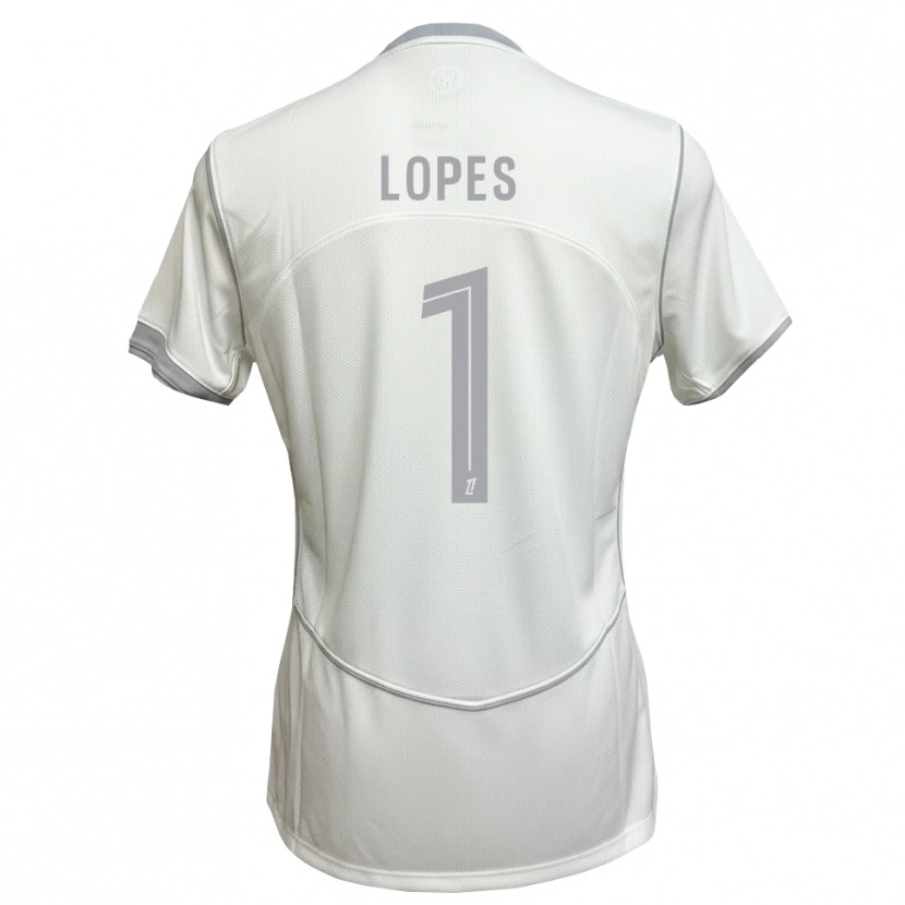 Danxen Dzieci Anthony Lopes #1 Biały Szary Wyjazdowa Koszulka 2026/27 Koszulki Klubowe