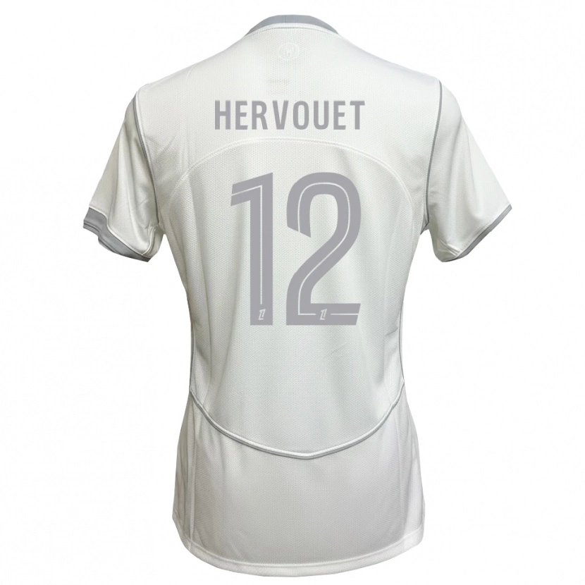 Danxen Dzieci Vasco Hervouet #12 Biały Szary Wyjazdowa Koszulka 2026/27 Koszulki Klubowe